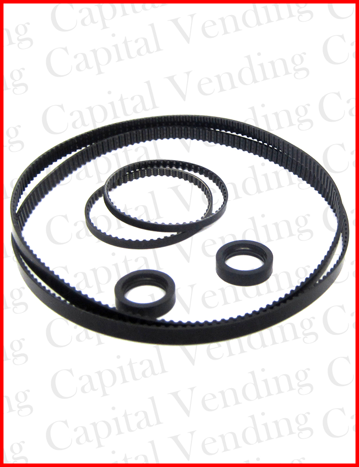 Mars/MEI Series 2000 Bill Validator Belt Kit - Flat Replacement Belts For Vending Machine Bill Acceptors